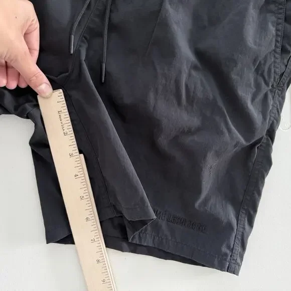 Aime Leon Dore Shorts Men Large Black Nylon Logo Drawstring ALD Athletic Running - Picture 11 of 12